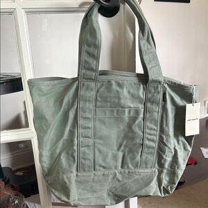 Cozy earth Green Canvas Tote Bag